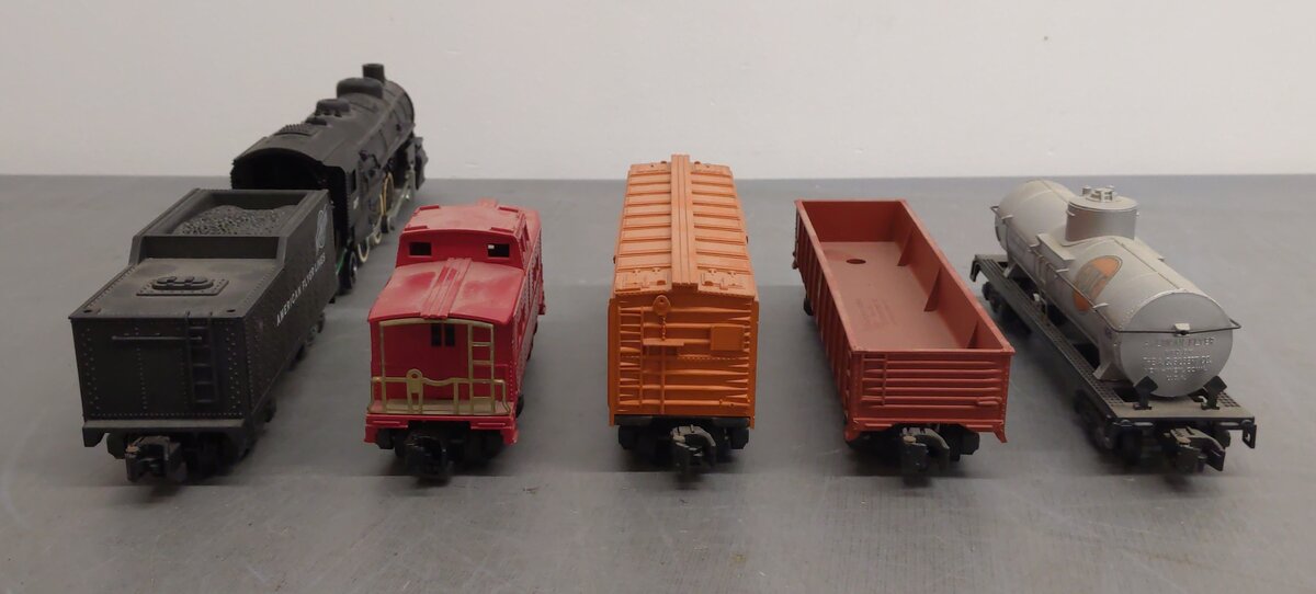 American Flyer K5412T Vintage S Arrow Steam Freight Set: 287, 941, 923, 925, 938 VG/Box