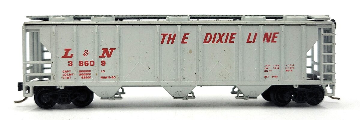 Atlas 3723 N Scale L&N The Dixie Line Covered Hopper #38609 LN