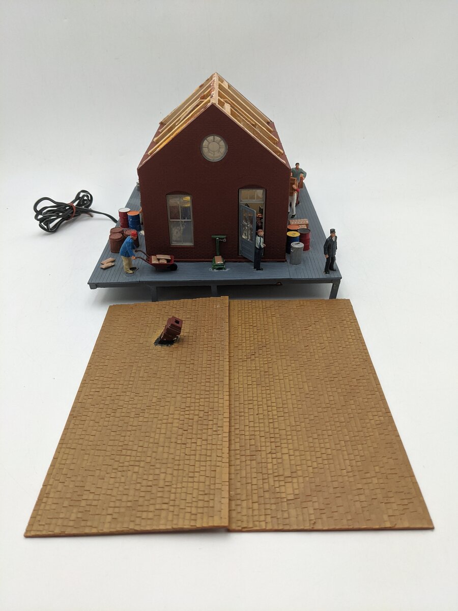 O Scale Custom Built Warehouse Lighted