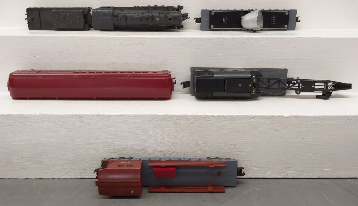 American Flyer K5440T Vintage S Yard King Steam Work Set: 343 953R 934 944 945 VG/Box