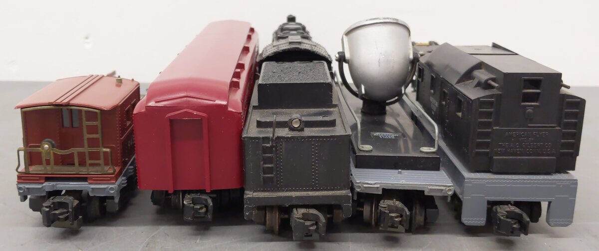 American Flyer K5440T Vintage S Yard King Steam Work Set: 343 953R 934 944 945 VG/Box