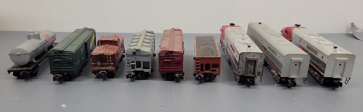 American Flyer K5374W Vintage S "The Chief" Diesel Freight Train Set VG/Box