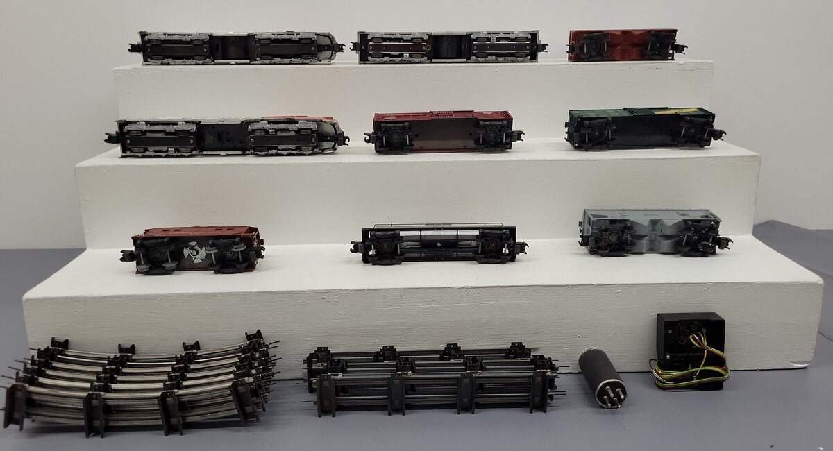 American Flyer K5374W Vintage S "The Chief" Diesel Freight Train Set VG/Box