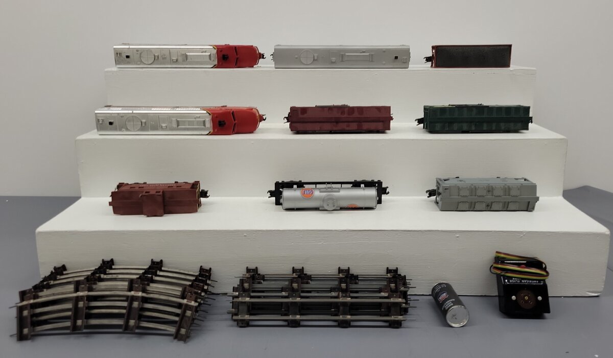 American Flyer K5374W Vintage S "The Chief" Diesel Freight Train Set VG/Box