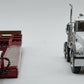 First Gear 1:50 Diecast Mack Granite MP White w/Red Lowboy Trailer VG