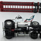 First Gear 1:50 Diecast Mack Granite MP White w/Red Lowboy Trailer VG
