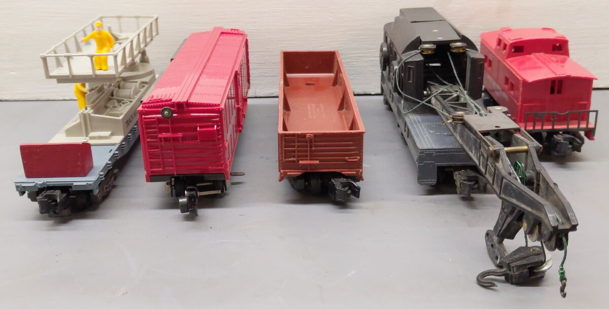 American Flyer Vintage S Gauge Freight Cars #24603,944,9952,24106,734 [5] VG