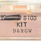 Roundhouse 8103 N Denver & Rio Grande Western Thrall Coal Gondola #56834d EX/Box