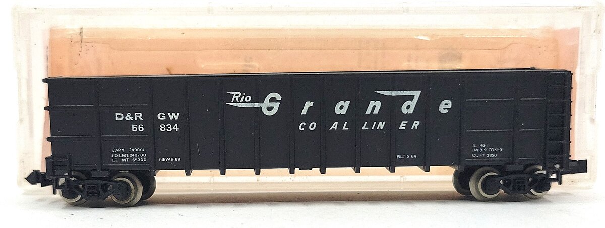 Roundhouse 8103 N Denver & Rio Grande Western Thrall Coal Gondola #56834d EX/Box