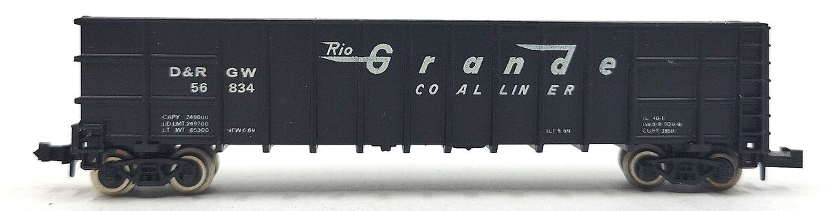 Roundhouse 8103 N Denver & Rio Grande Western Thrall Coal Gondola #56834d EX/Box