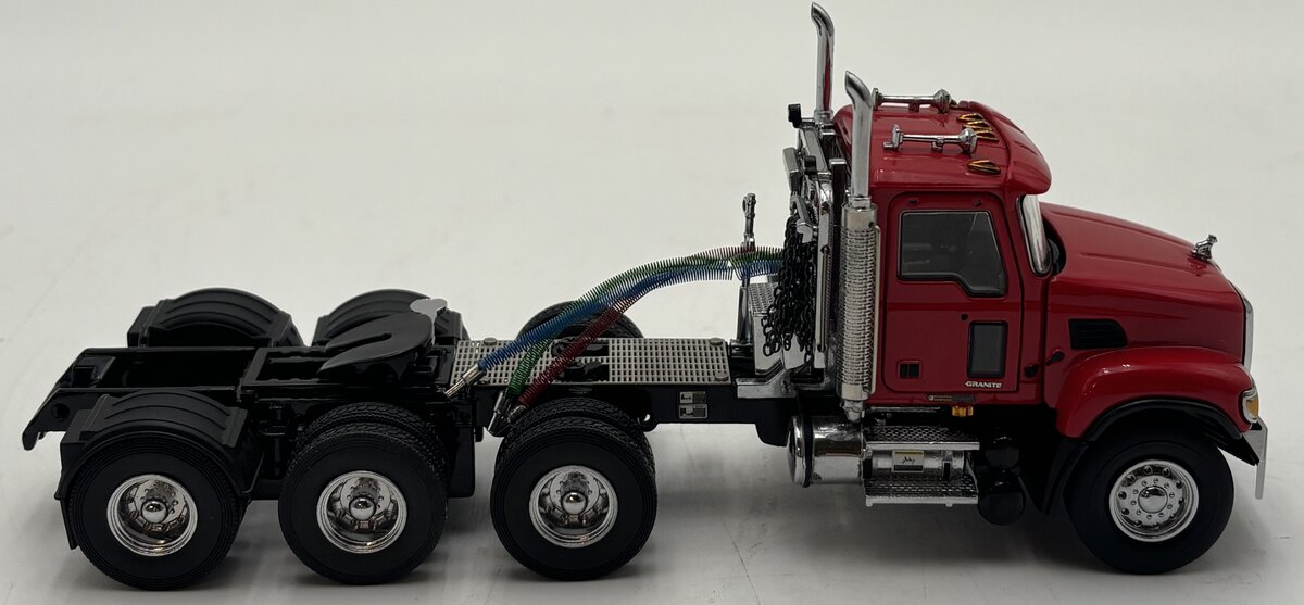First Gear 1:50 Red Mack Granite 4 Axle Semi-Tractor Diecast EX