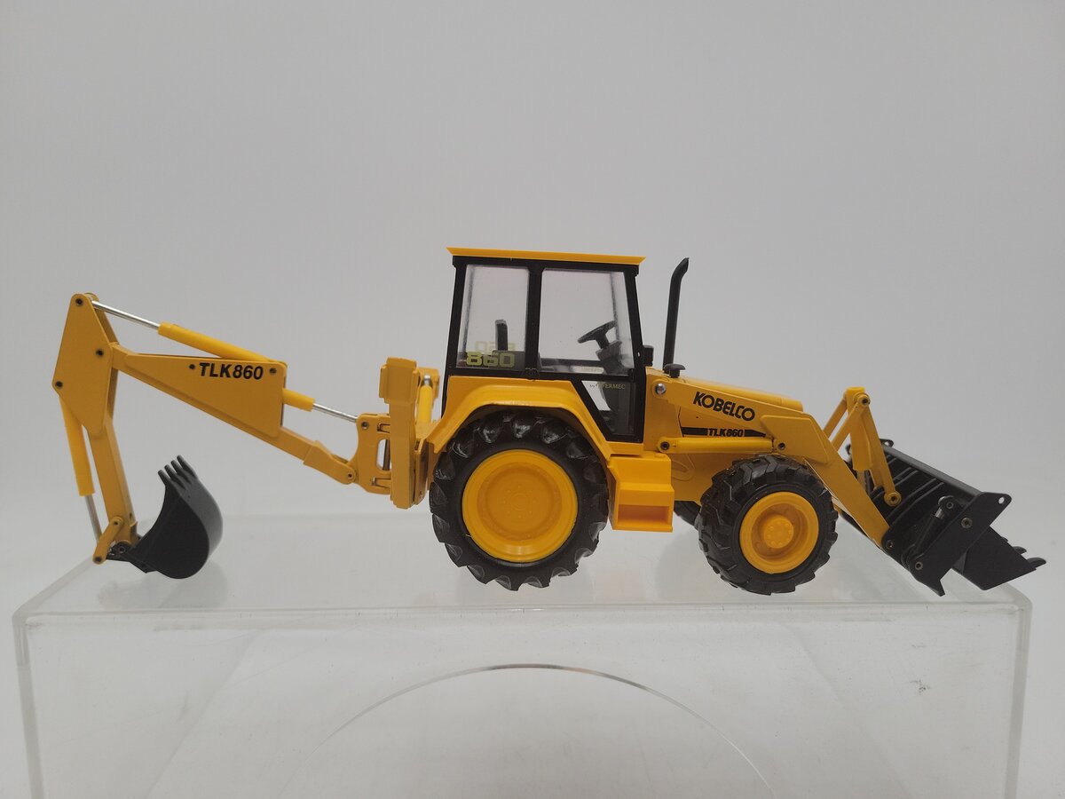 Conrad 2956 1:35 Scale Yellow & Black MF Lader TL860 Kobelco Diecast EX/Box