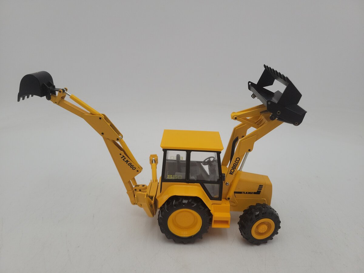 Conrad 2956 1:35 Scale Yellow & Black MF Lader TL860 Kobelco Diecast EX/Box