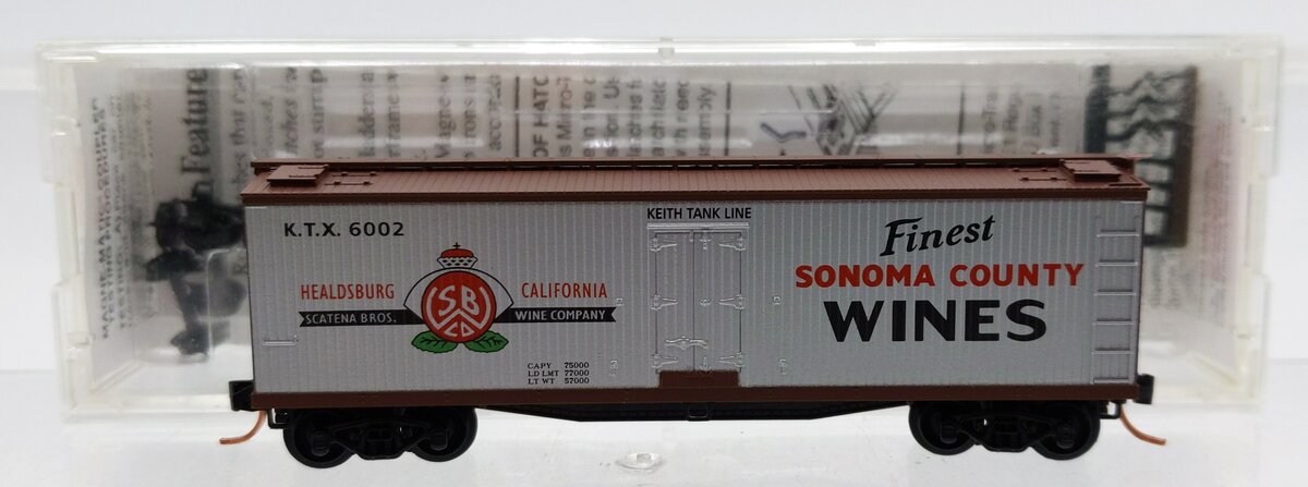 Micro-Trains 04900070 N Keith Tank Line 40' Double-Sheathed Wood Reefer #6002 EX/Box
