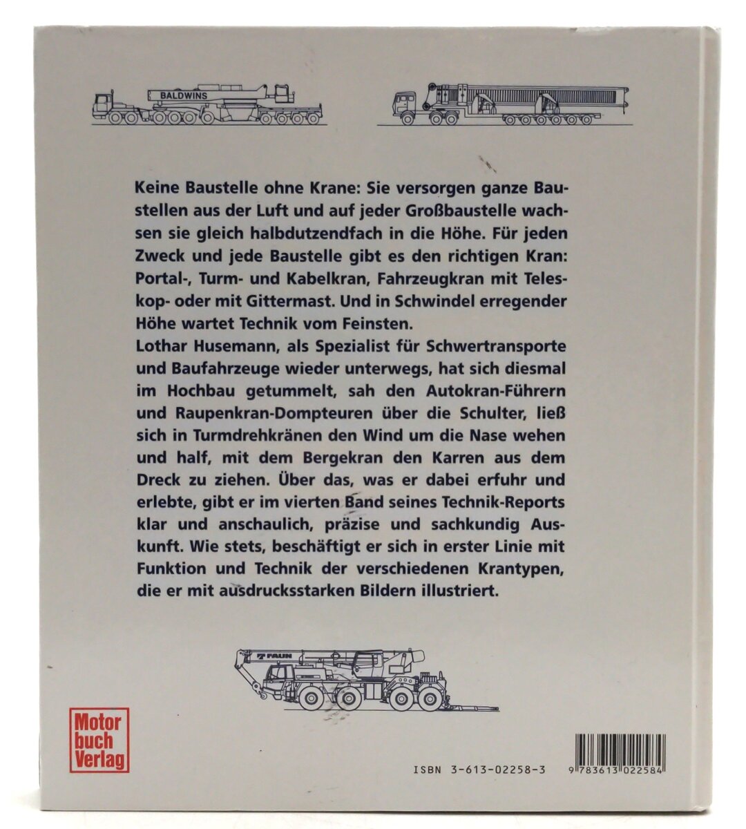 Motor Buch Verlag 3-613-02258-3 Krane - Lothar Husemann LN