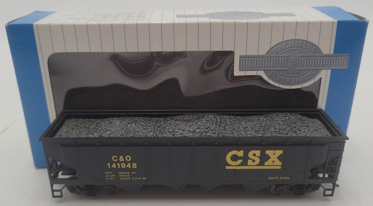 Bachmann 17618 HO Scale CSX 40' Quad Hopper #141948 EX/Box