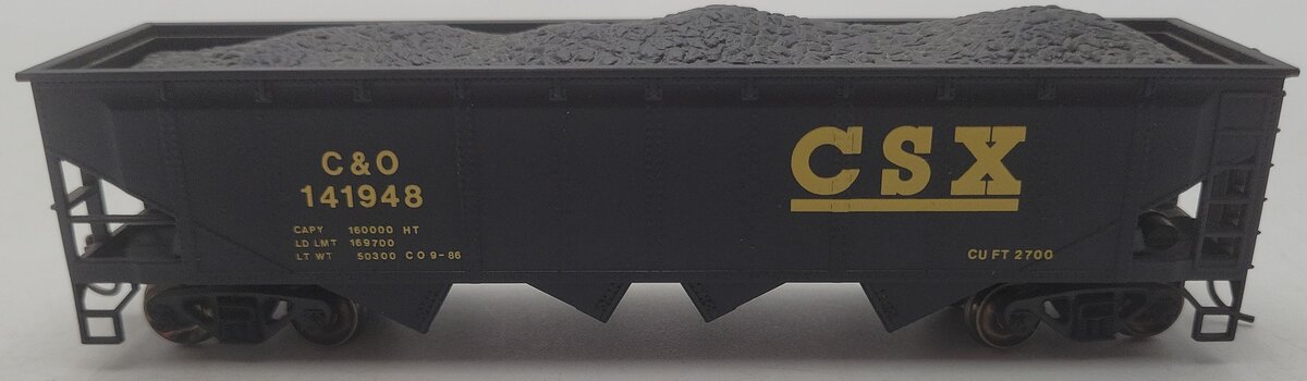 Bachmann 17618 HO Scale CSX 40' Quad Hopper #141948 EX/Box