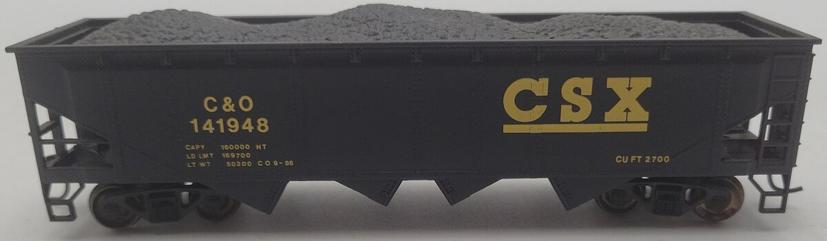 Bachmann 17618 HO Scale CSX 40' Quad Hopper #141948 EX/Box