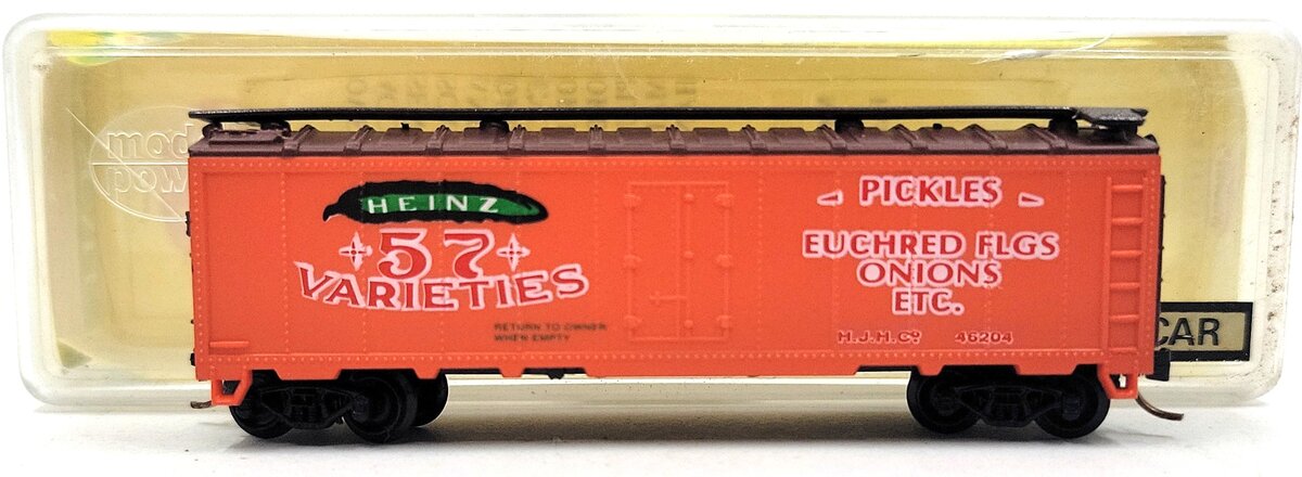 Model Power 3721 N Scale HJ Heinz 40' Steel Reefer #46204 LN/Box