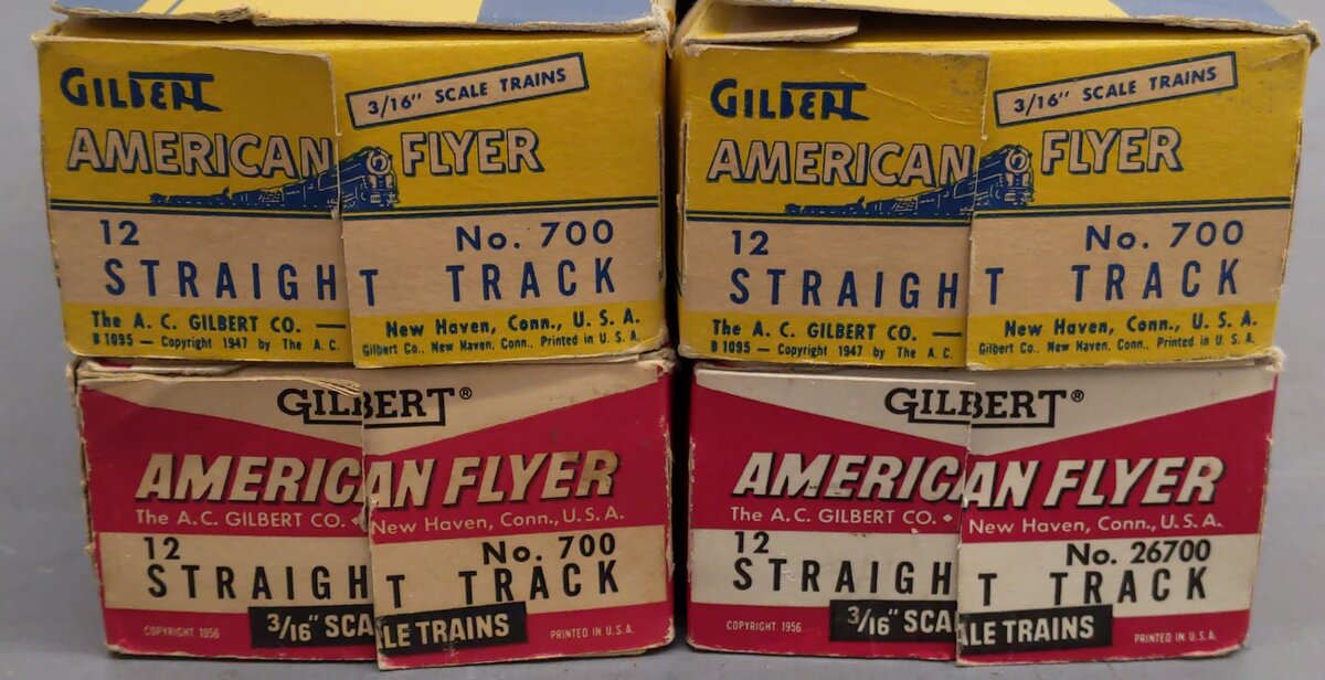 American Flyer 700 Vintage S Straight Track Sections (46)/Box
