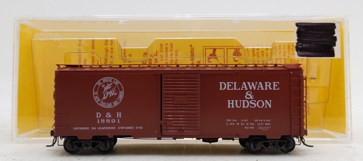 Kadee 4059 HO Scale Delaware & Hudson 40' PS-1 Boxcar #18891 EX/Box