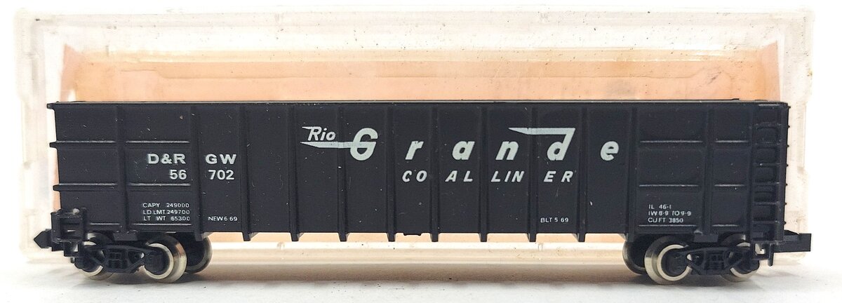 Roundhouse 8103 N Denver & Rio Grande Western Thrall Coal Gondola #56702 LN/Box