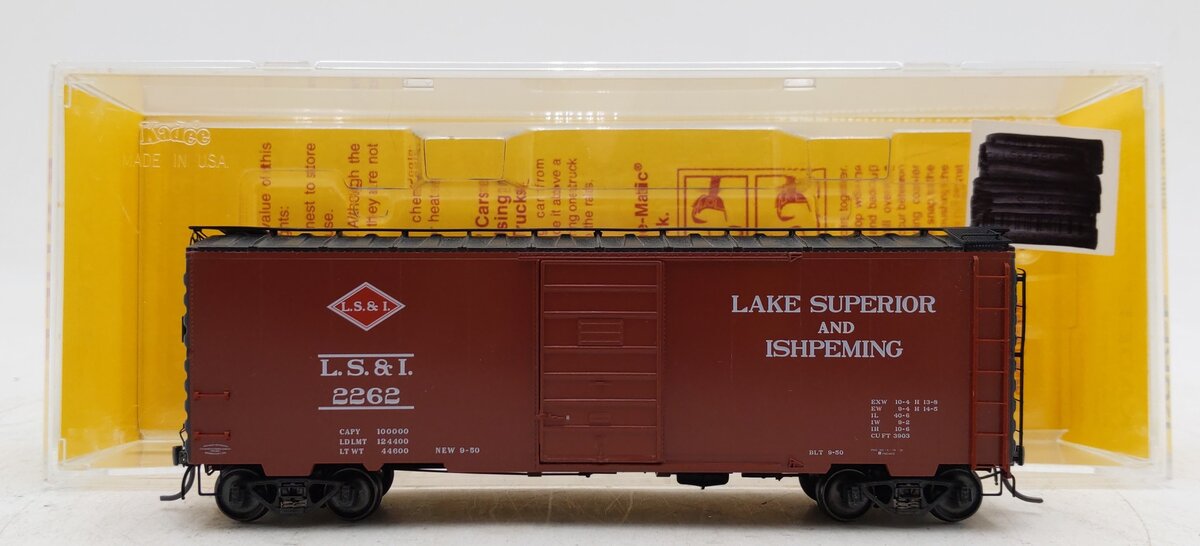 Kadee 4060 HO Scale LS&I 40' PS-1 Boxcar #2262 EX/Box