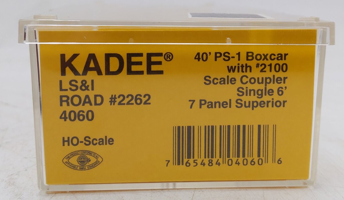 Kadee 4060 HO Scale LS&I 40' PS-1 Boxcar #2262 EX/Box