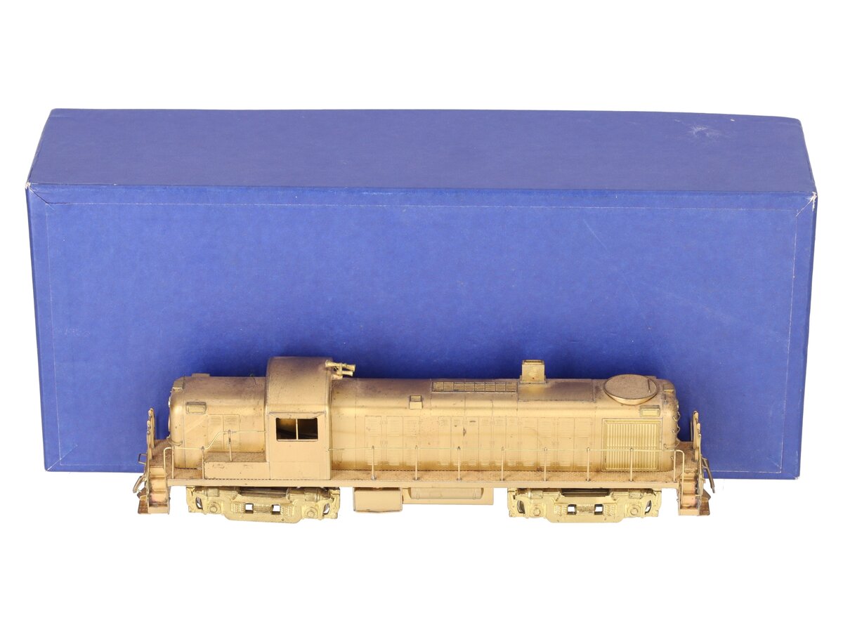 Alco Models D-123 HO BRASS RS-3 Diesel Locomotive - unpainted EX/Box