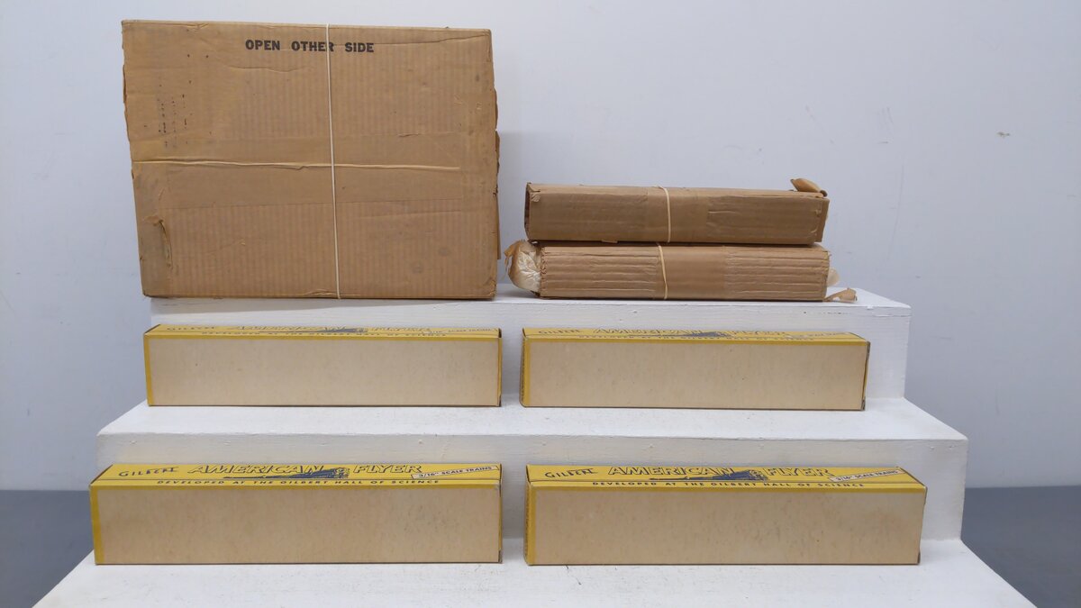 American Flyer 5570H Vintage S Gauge Silver Rocket Diesel Passenger Set Boxes EX/Box