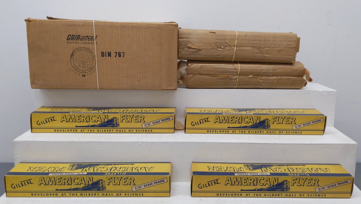 American Flyer 5570H Vintage S Gauge Silver Rocket Diesel Passenger Set Boxes EX/Box