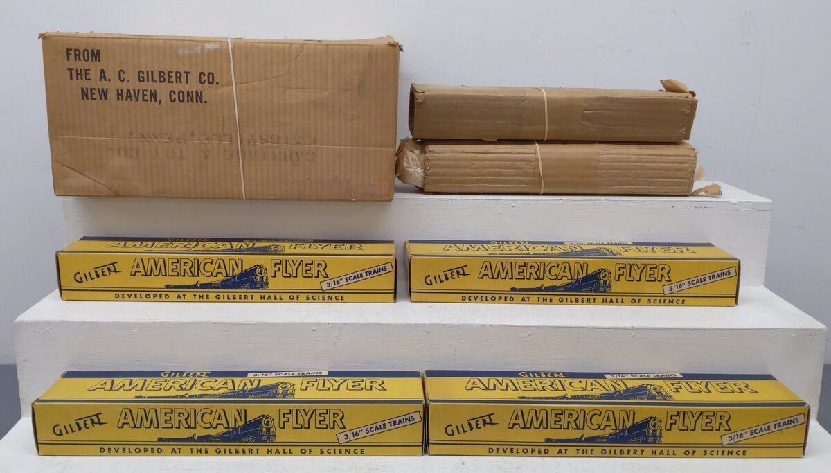 American Flyer 5570H Vintage S Gauge Silver Rocket Diesel Passenger Set Boxes EX/Box