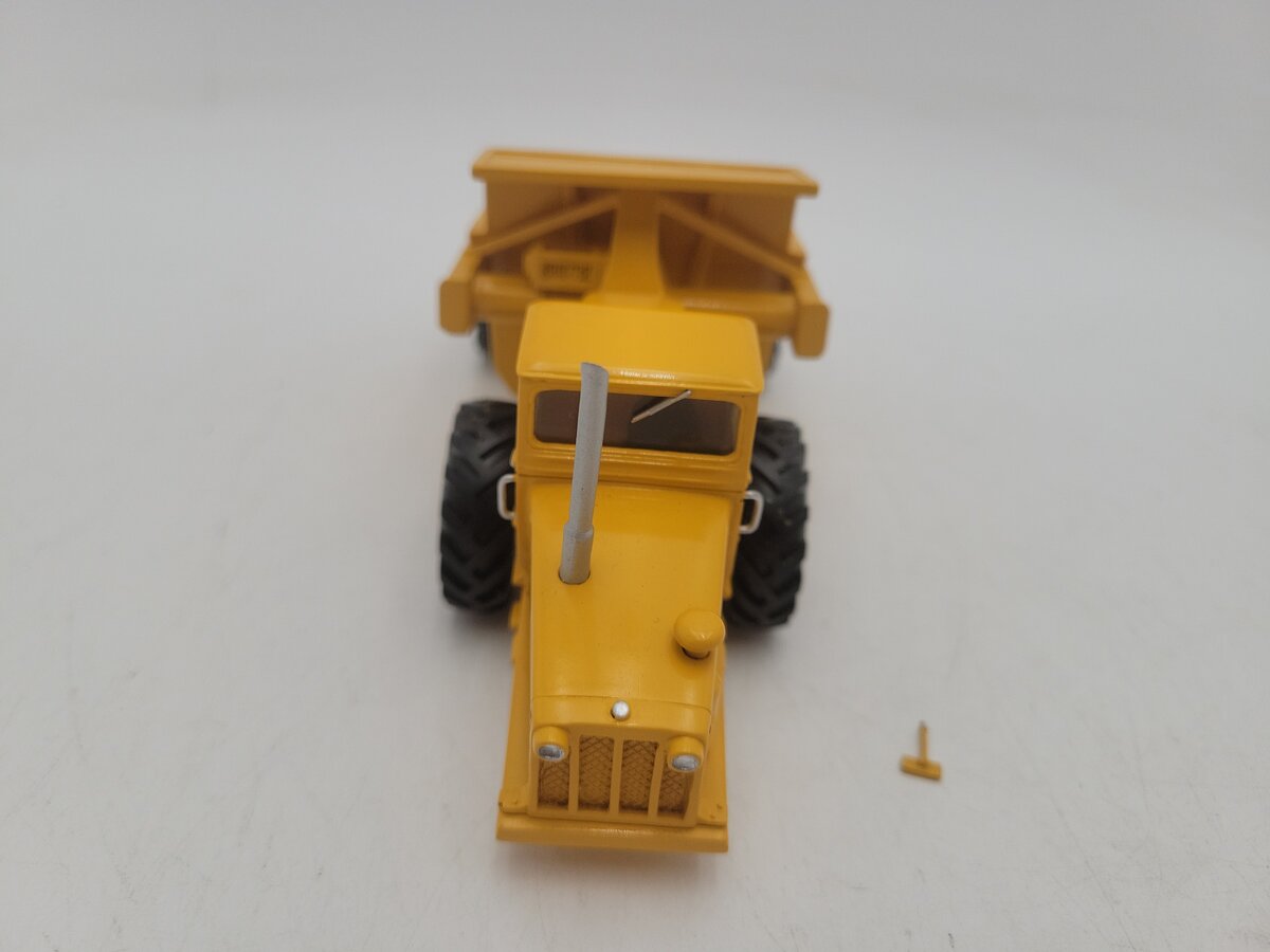 ATM N19 1:50 Scale Yellow Tractor & Turnarocker Trailer 1952 Diecast Model EX/Box