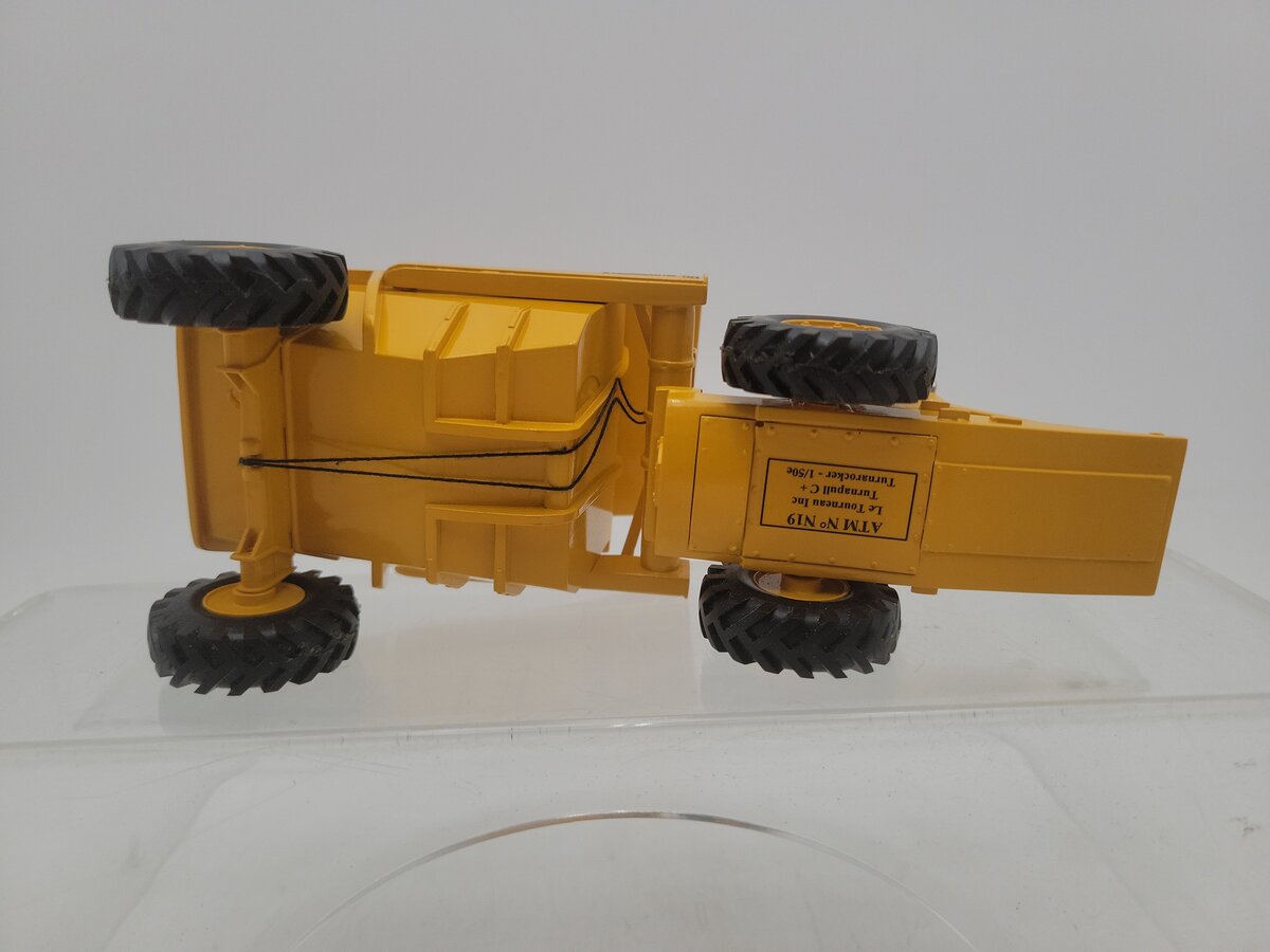 ATM N19 1:50 Scale Yellow Tractor & Turnarocker Trailer 1952 Diecast Model EX/Box