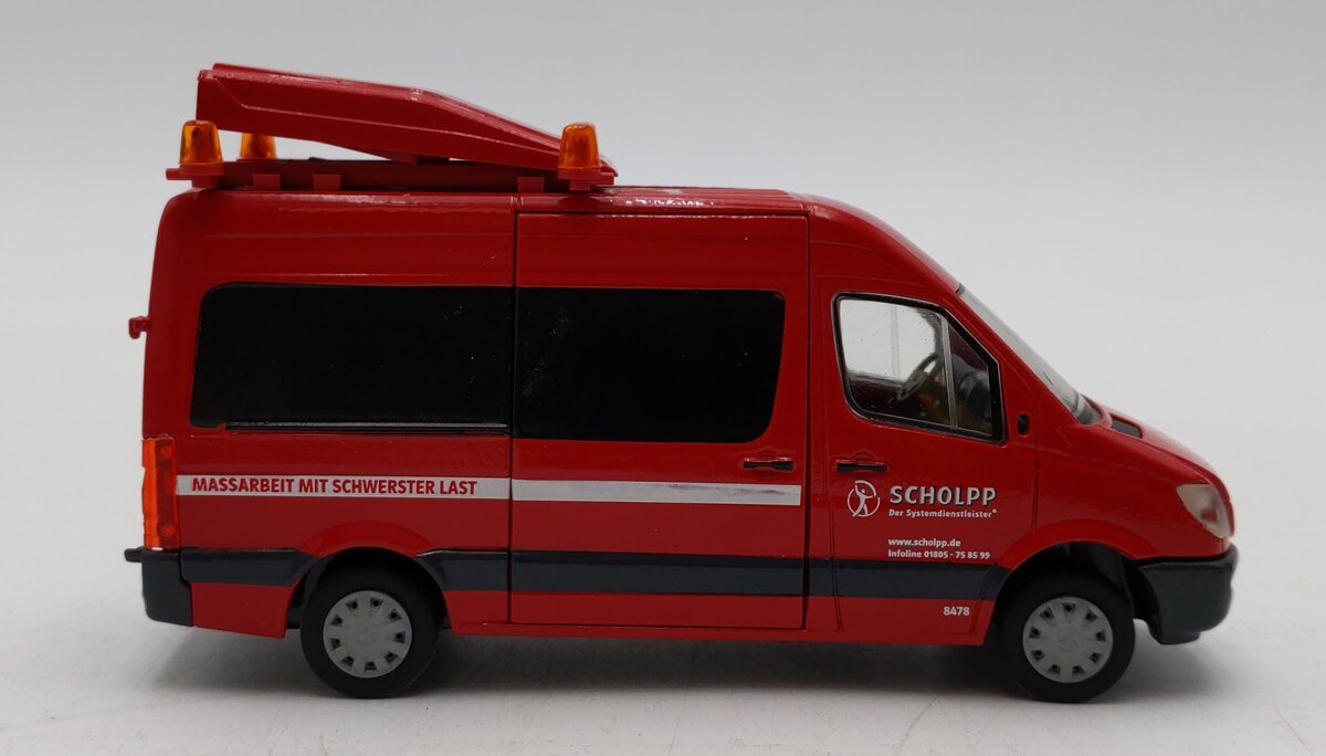 Conrad 1:50 Scale 1611-02 Mercedes-Benz Sprinter BF3 Fahrzeug Scholpp EX/Box