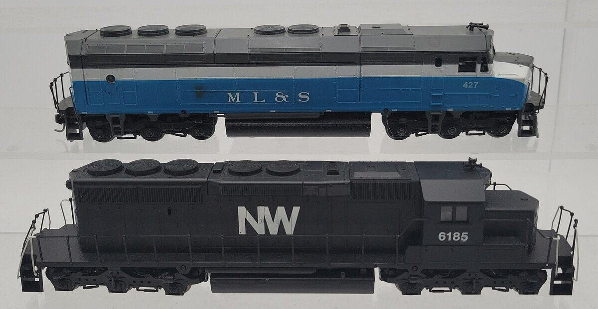 Assorted HO ML&S and NW Diesel Locomotives #427,6185 [2] EX
