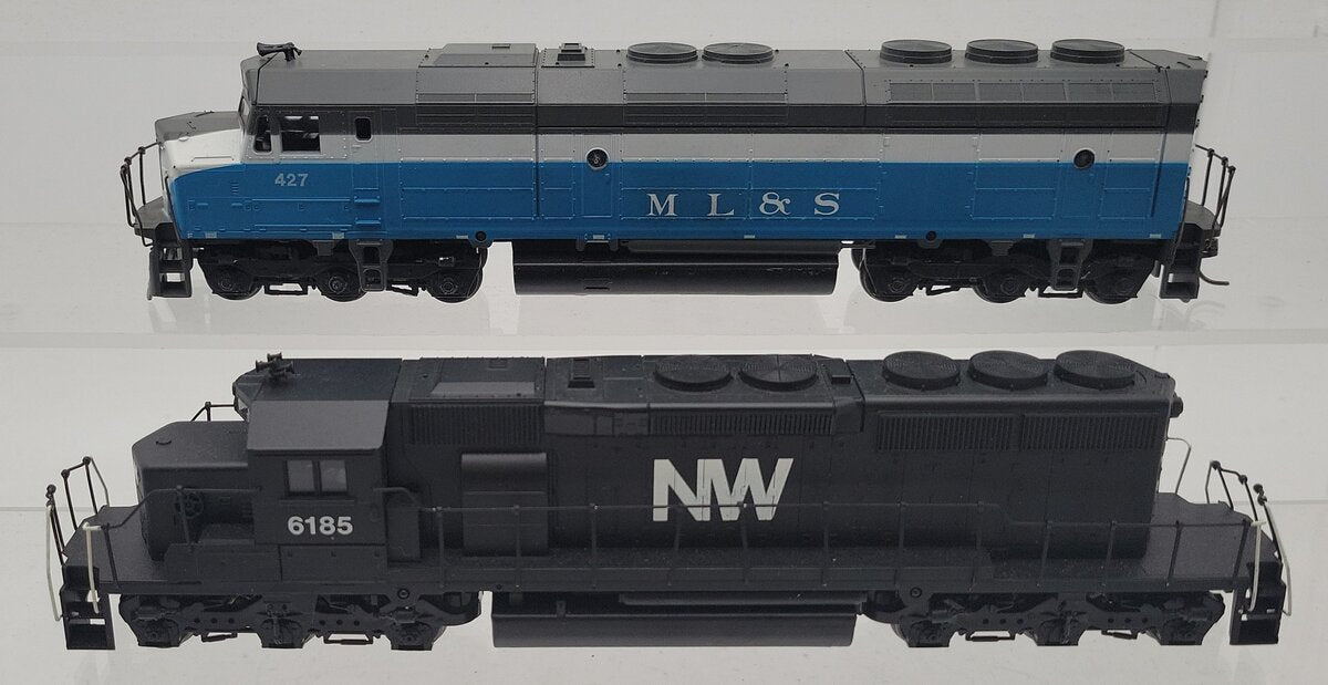 Assorted HO ML&S and NW Diesel Locomotives #427,6185 [2] EX
