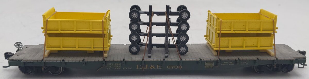 Proto 2000 920-54544 HO Scale EJ & ER Flatcar #6700 W/ Load EX/Box