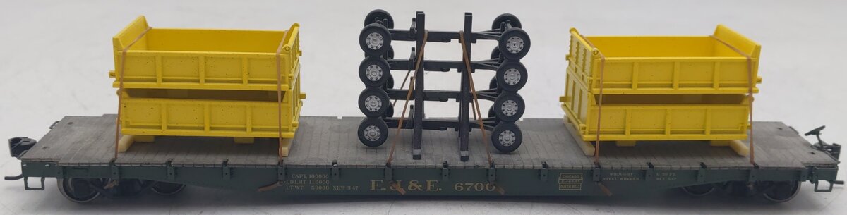 Proto 2000 920-54544 HO Scale EJ & ER Flatcar #6700 W/ Load EX/Box