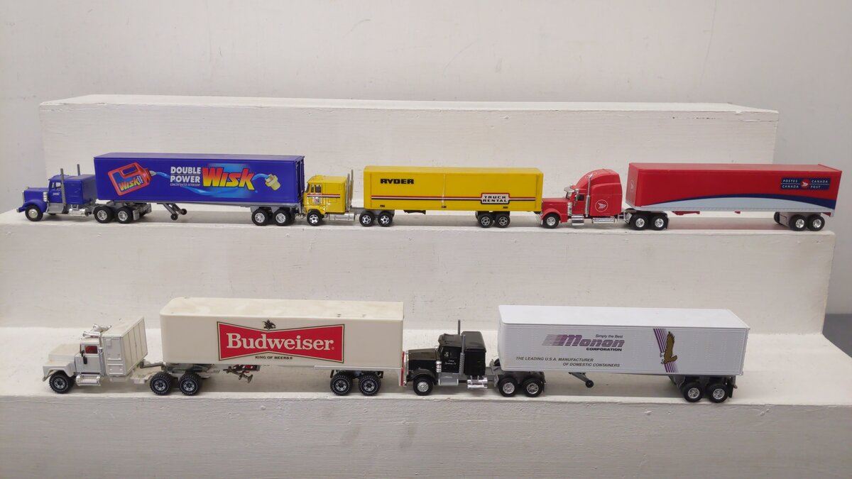 Lionel, ERTL & Other Assorted Trucks w/ Trailers [5] VG