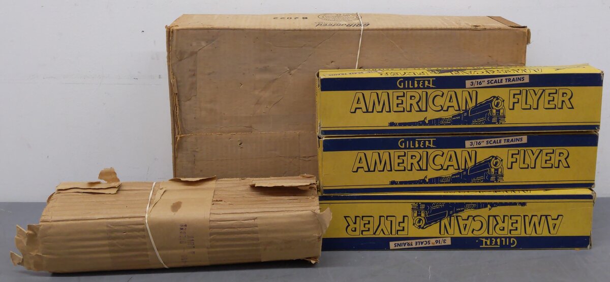 American Flyer K5434T VIntage S Silver Comet Diesel Passenger: 466 960 962 963 VG/Box