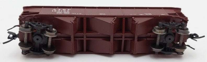 Bluford Shops BLU15-08 N Scale Santa Fe 3-Bay Offset Side Hopper Car #183150 LN/Box
