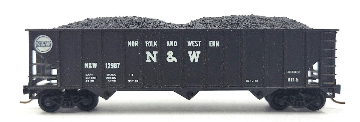 Atlas 3264 N Scale Norfolk & Western 90-Ton Hopper #12987 EX
