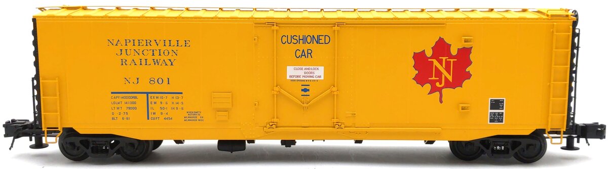 Atlas 8863 O Gauge Napierville Junction 50’ PS-1 Plug Door Boxcar #801 (3-Rail) LN