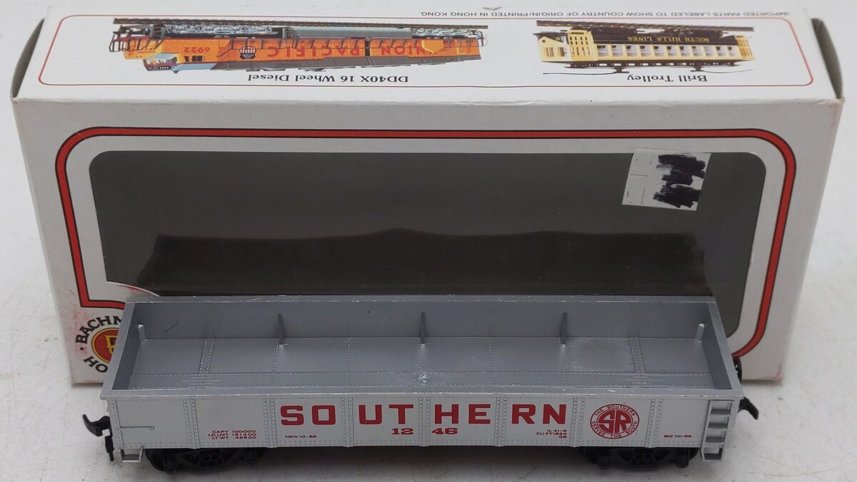 Bachmann 43-1002-04 HO Scale Southern Railway 42' Steel Gondola #1246 EX/Box