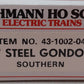 Bachmann 43-1002-04 HO Scale Southern Railway 42' Steel Gondola #1246 EX/Box