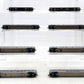 Trix & Other N Assorted Amtrack Diesel Ph. III Superliner Passenger Set [8] VG