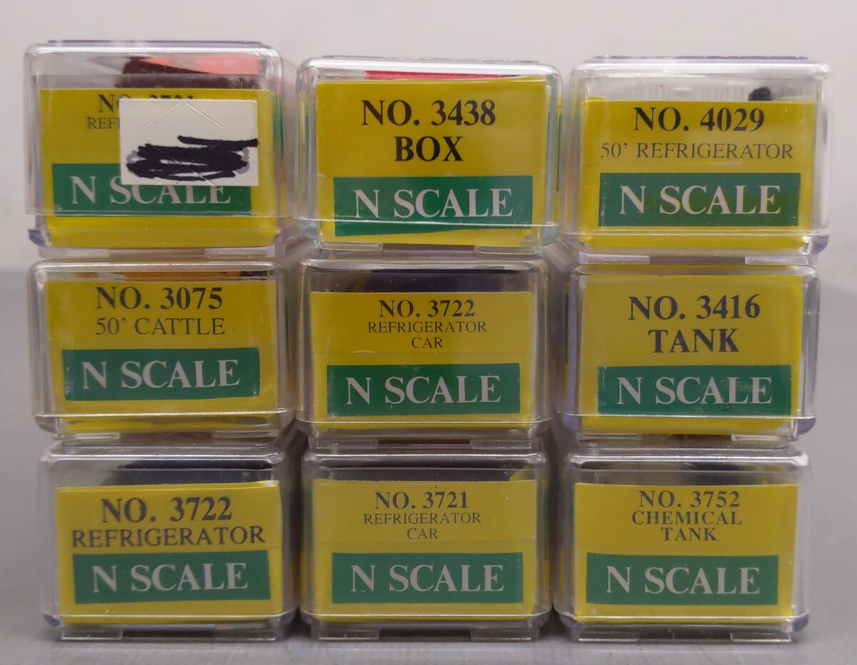 Model Power N Scale Assorted Freight Cars [9] LN/Box