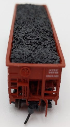 Bluford Shops BLU12-04 N Scale Santa Fe 3-Bay Offset Side Hopper Car #78775 EX/Box