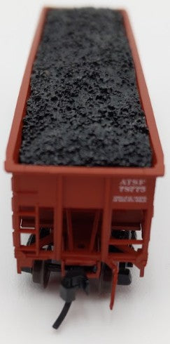 Bluford Shops BLU12-04 N Scale Santa Fe 3-Bay Offset Side Hopper Car #78775 EX/Box